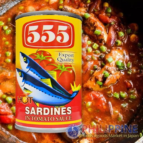 555 Sardines Hot Red (S) 155g