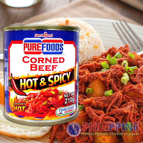 Purefoods Corned Beef Hot&Spicy 210g